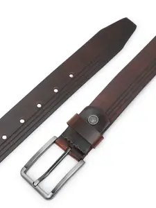 LOOPA Men Textured Leather Formal Belt