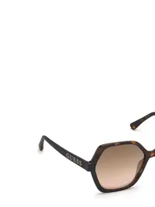 GUESS Women Aviator Sunglasses with UV Protected Lens GU7698 57 52G