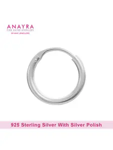 ANAYRA 925 Sterling Silver-Plated Circular Hoops Earrings