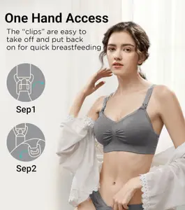 PLUMBURY Women Full Coverage Removable Padding All Day Comfort Seamless Maternity Bra