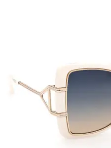 GUESS Women Butterfly Sunglasses with UV Protected Lens GU7853 58 25W