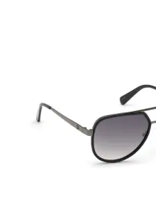 GUESS Men Aviator Sunglasses with UV Protected Lens GU6977 59 05B