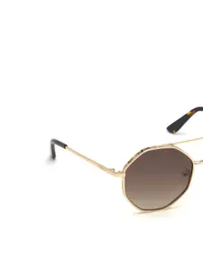 GUESS Women Aviator Sunglasses with UV Protected Lens GU7636 55 33F