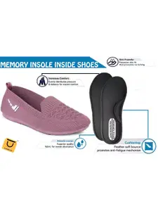 FABBMATE Girls Woven Design Round Toe Loafers