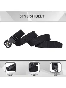 LOOPA Men Pack Of 2 Textured Formal Belt
