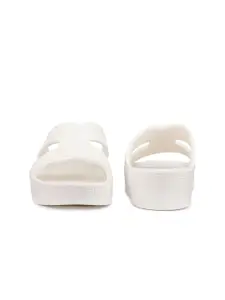 VOKLINE  Women  Self Design Sliders Flip Flops