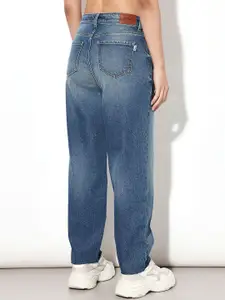 ONLY Women Straight Fit Mid-Rise Light Fade Jeans