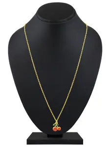Mahi Bunch of Cherry Pendant with Chain