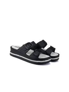 VOKLINE Women Self Design Sliders
