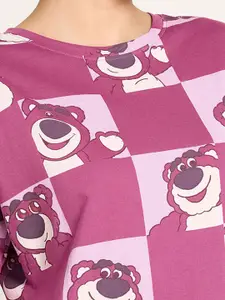 Dreamz by Pantaloons Cartoon Print Pure Cotton T-shirt Nightdress