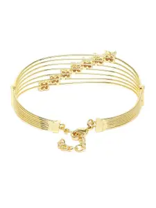 Anouk Gold-Plated Kundan Studded Cuff Bracelet