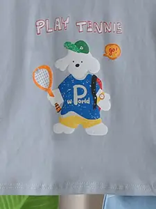 INCLUD Boys Printed Round Neck T-shirt With Shorts