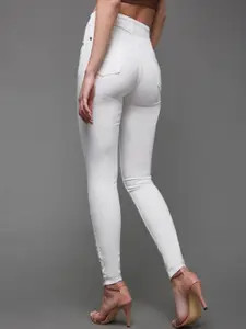 GOLD-D.A. FASHION Women Skinny Fit Mid-Rise Stretchable Jeans