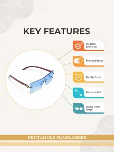 CHOKORE Men Rectangle Sunglasses with UV Protected Lens
