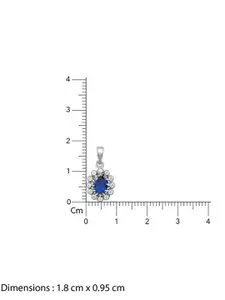 GIVA Silver-Plated Oval Pendants with Chains