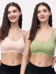 Lugo Women Pack Of 2 Full Coverage Lightly Padded Bra