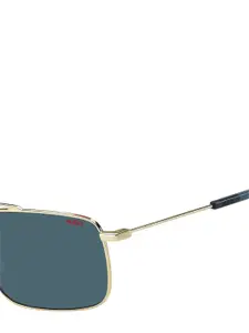 HUGO Men Square Sunglasses with UV Protected Lens 203969LKS58KU