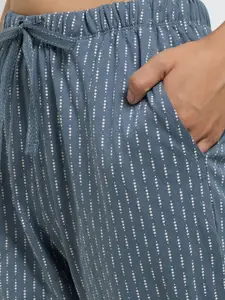 Dreamz by Pantaloons Women Printed Pure Cotton High Rise Lounge Pants