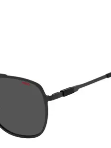 HUGO Men Square Sunglasses with UV Protected Lens