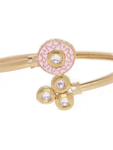 Anouk Gold-Plated Kundan Studded Cuff Bracelet