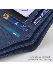 Provogue Men Textured Two Fold Wallet