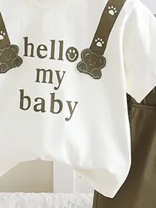 INCLUD Boys Printed Round Neck T-shirt With Shorts