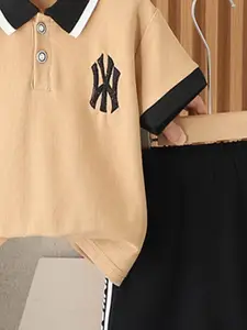 INCLUD Boys Polo Collar T-shirt With Shorts