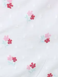 taffykids Floral Print Cotton Boxy Crop Top