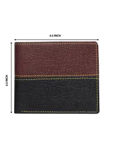 Provogue Men Colourblocked Two Fold Wallet