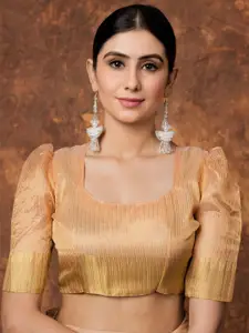 Saree mall Floral Embroidered Woven Design Tissue Sarees