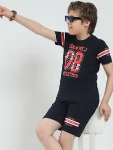 Monte Carlo Boys Printed T-shirt with Shorts