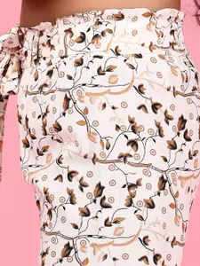 V-Mart Girls Floral Printed Shorts