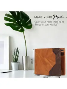 Provogue Men Colourblocked Two Fold Wallet