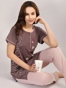 Duchess Women Floral Printed Night suit