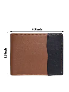 Provogue Men Colourblocked Two Fold Wallet
