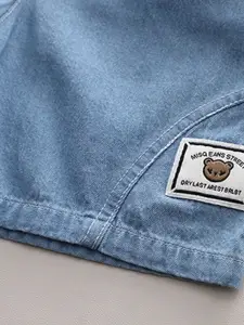 INCLUD Boys Typography Printed T-shirt With Shorts