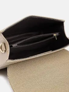 French Connection Woven Design Structured Satchel