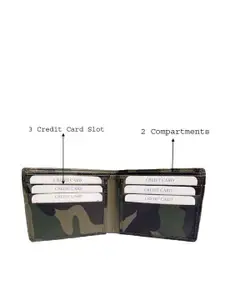 Provogue Men Abstract Printed Two Fold Wallet