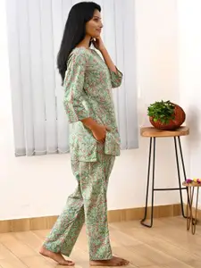 30 Looks Women Printed Pure Cotton Night suit