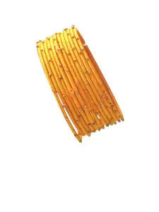 FEMMIBELLA Set Of 12 Silk Thread Bangles