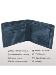 Provogue Men Printed Two Fold Wallet