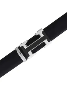 The Roadster Lifestyle Co. Men Set Of 2 Textured Formal Belts