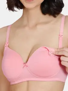 BEWILD Full Coverage Lightly Padded Moisture Wicking Rapid-Dry Seamless Maternity Bra