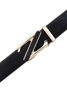 The Roadster Lifestyle Co Men Pack Of 2 Textured Slider Buckle Belts