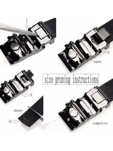 The Roadster Lifestyle Co. Men Set Of 2 Textured Formal Belts