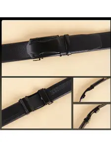 The Roadster Lifestyle Co. Men Set Of 2 Textured Formal Belts