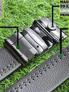 The Roadster Lifestyle Co Men Pack Of 2 Embellished Slider Buckle Belts