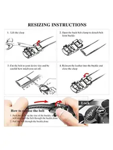 The Roadster Lifestyle Co. Men Set Of 2 Textured Formal Belts