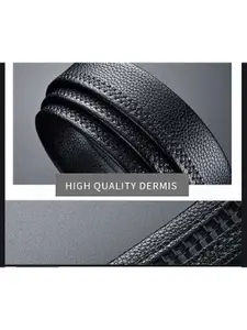 The Roadster Lifestyle Co. Men Set Of 2 Textured Formal Belts