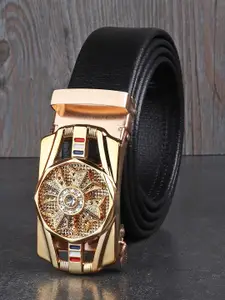 The Roadster Lifestyle Co Men Pack Of 2 Textured Formal Belts